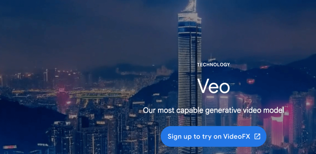 VEO, one of the google I/O 2024 annoucements